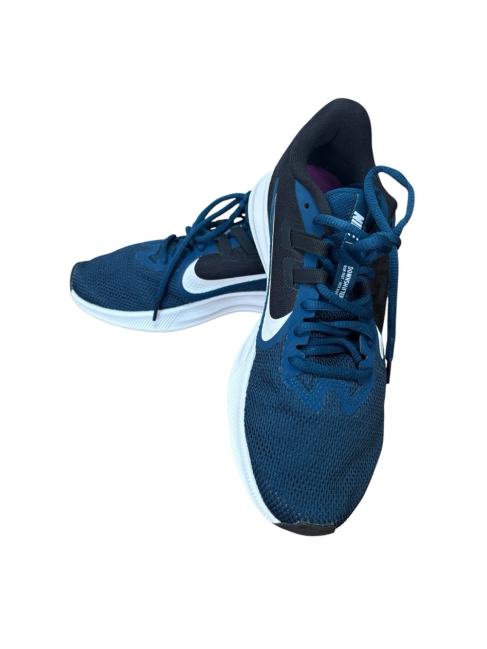 Nike Downshifter Blue/Black Women’s Size 8 Performance Sneakers - Picture 2 of 7